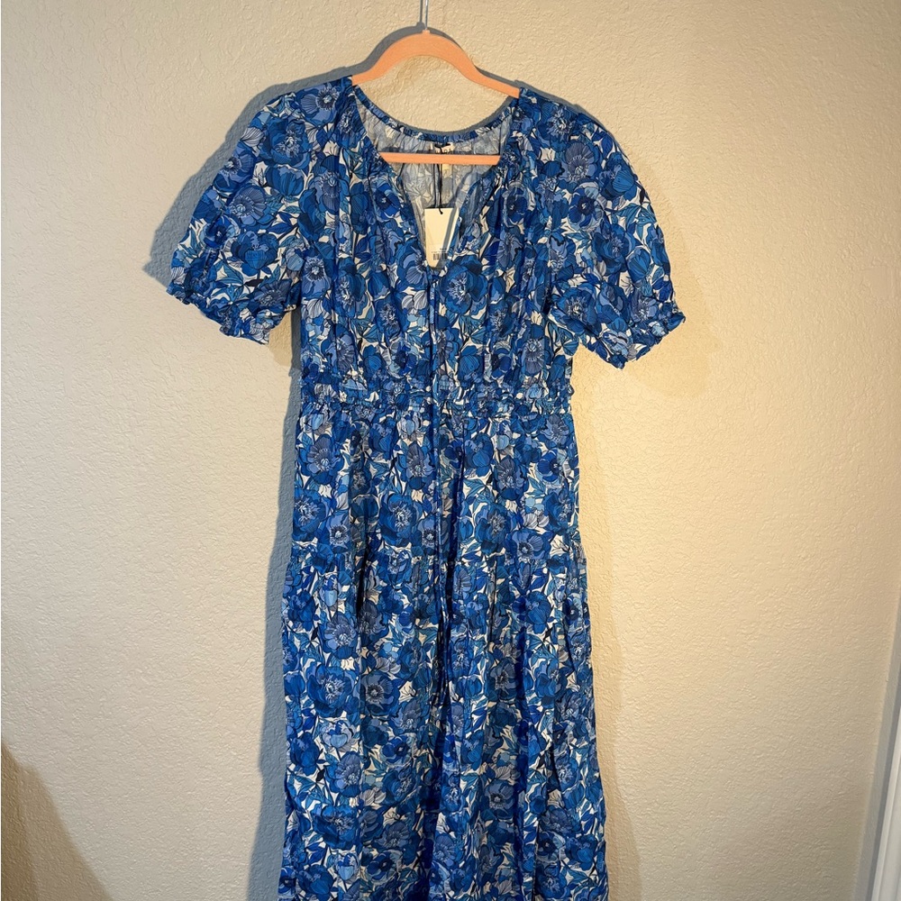 Floral Blue Dress